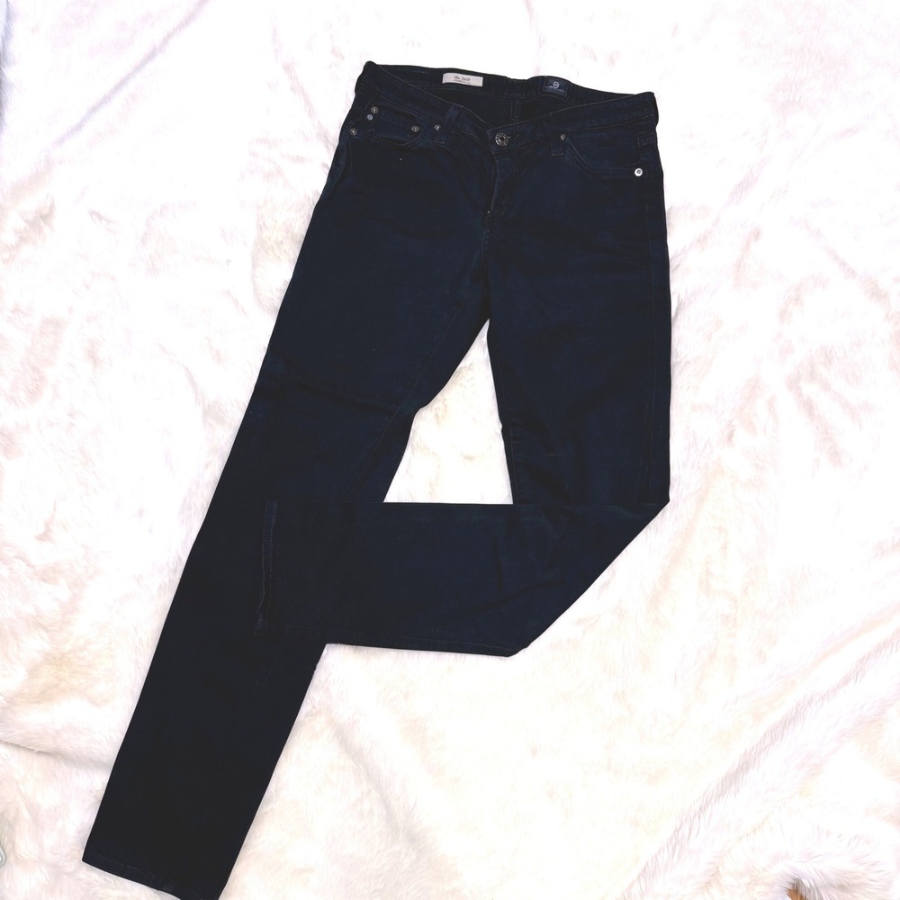 AG Adriano Goldschmied The Stilt Cigarette Jeans Womens 28R Navy Blue Slim Fit